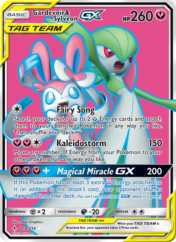 Gardevoir & Sylveon GX full card art