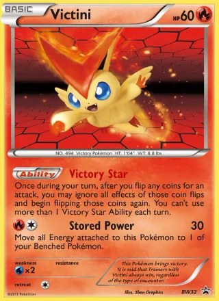 Victini #BW32 · BW Black Star Promos Pokémon card