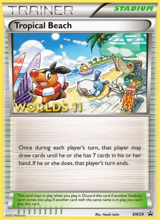 Tropical Beach #BW28 · BW Black Star Promos Pokémon card
