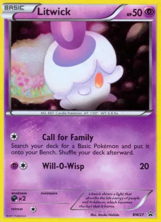 Litwick #BW27 · BW Black Star Promos Pokémon card