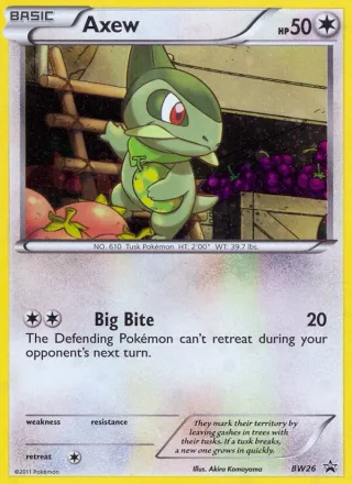 Axew #BW26 · BW Black Star Promos Pokémon card