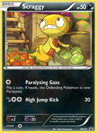 Scraggy #BW25 · BW Black Star Promos Pokémon card