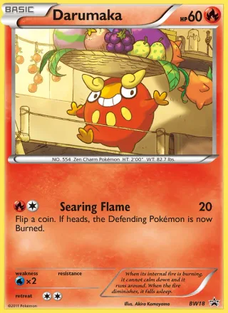 Darumaka #BW18 · BW Black Star Promos Pokémon card