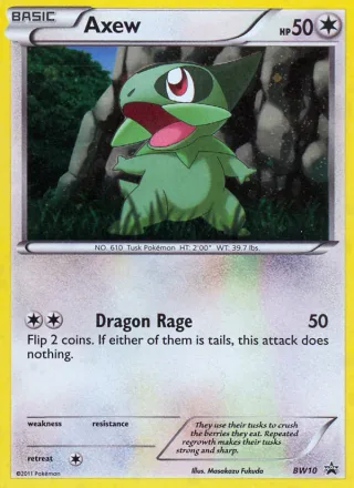 Axew #BW10 · BW Black Star Promos Pokémon card