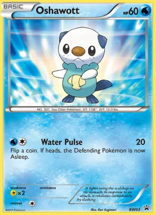 Oshawott #BW03 · BW Black Star Promos Pokémon card