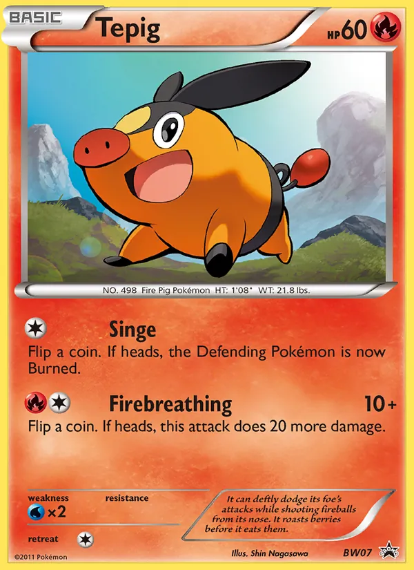 Tepig full card art