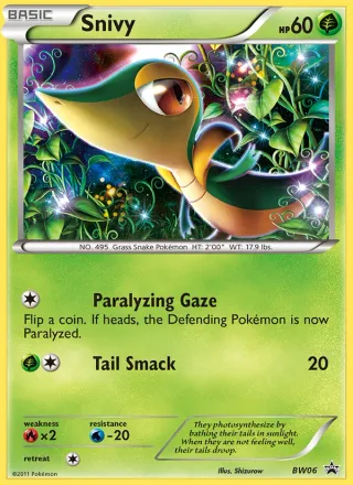 Snivy #BW06 · BW Black Star Promos Pokémon card