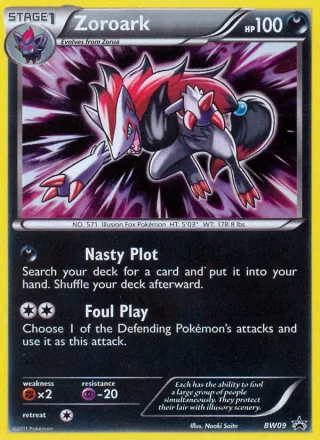 Zoroark #BW09 · BW Black Star Promos Pokémon card