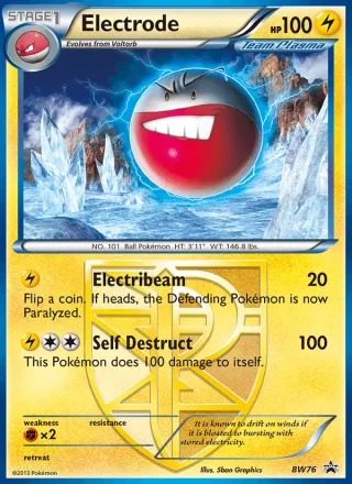 Electrode #BW76 · BW Black Star Promos Pokémon card