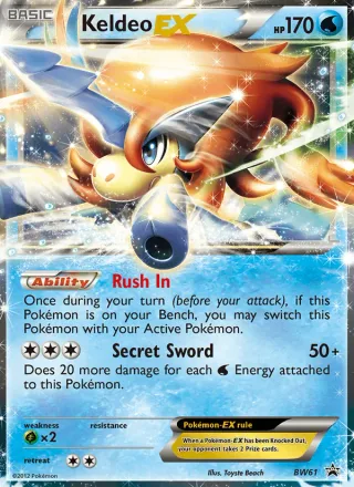 Keldeo-EX #BW61 · BW Black Star Promos Pokémon card