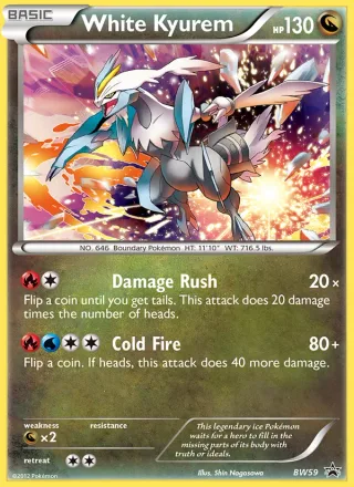 White Kyurem #BW59 · BW Black Star Promos Pokémon card