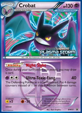 Crobat #BW51 · BW Black Star Promos Pokémon card