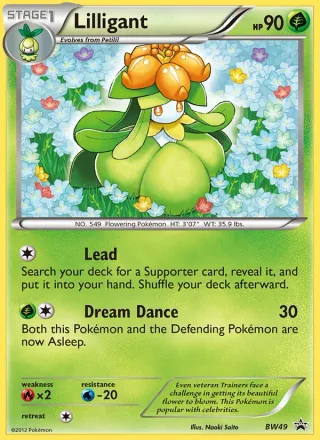 Lilligant #BW49 · BW Black Star Promos Pokémon card