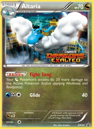 Altaria #BW48 · BW Black Star Promos Pokémon card
