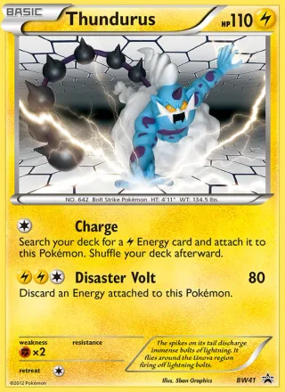 Thundurus #BW41 · BW Black Star Promos Pokémon card