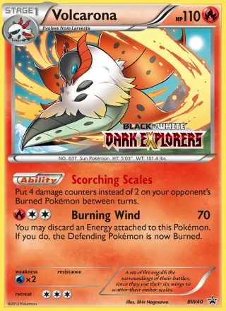 Volcarona #BW40 · BW Black Star Promos Pokémon card