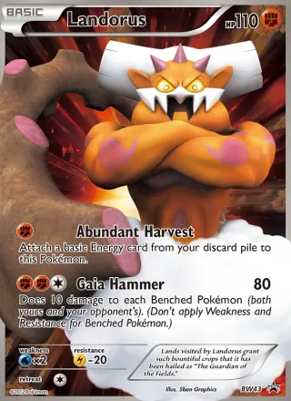 Landorus #BW43 · BW Black Star Promos Pokémon card