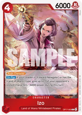 Izo #OP17-003 · The World's Strongest Warriors One Piece card