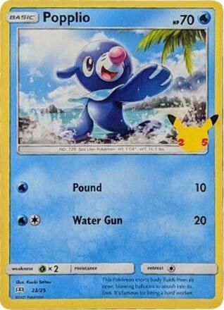 Popplio #23 · McDonald's Collection 2021 Pokémon card