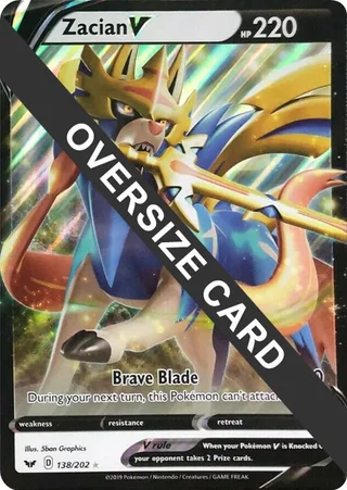 Zacian V #138 · Jumbo cards Pokémon card