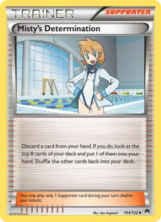 Misty's Determination #104 · BREAKpoint Pokémon card