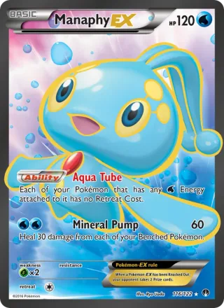 Manaphy EX #116 · BREAKpoint Pokémon card