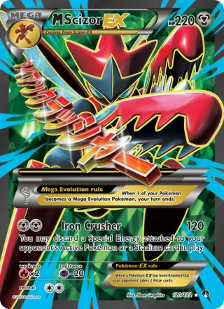 M Scizor EX #120 · BREAKpoint Pokémon card