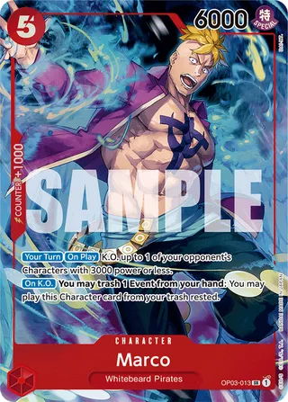 Marco (Championship 2023) #OP03-013-championship-2023 · One Piece Promotion Cards One Piece card