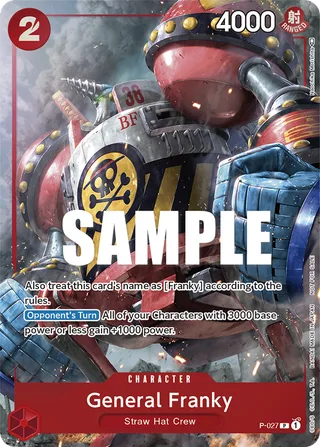General Franky (Event Pack Vol. 2) #P-027-event-pack-vol-2 · One Piece Promotion Cards One Piece card