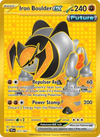 Iron Boulder ex #217 · Temporal Forces Pokémon card