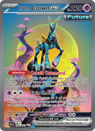 Iron Crown ex #206 · Temporal Forces Pokémon card