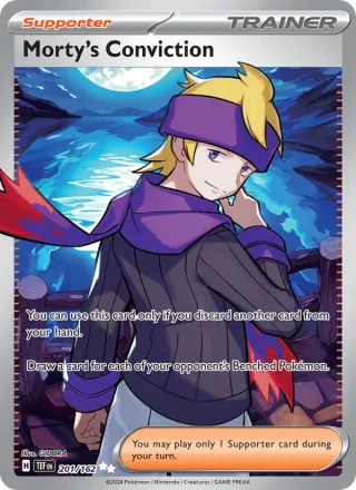 Morty's Conviction #201 · Temporal Forces Pokémon card