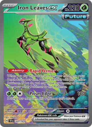 Iron Leaves ex #203 · Temporal Forces Pokémon card