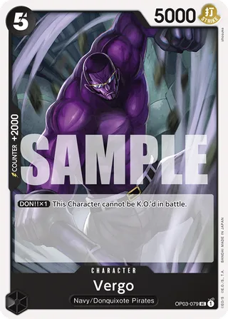Vergo (Jolly Roger Foil) #OP03-079-jolly-roger-foil · Premium Booster -The Best- One Piece card