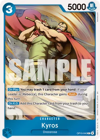Kyros #OP15-042 · Adventure on Kami's Island One Piece card