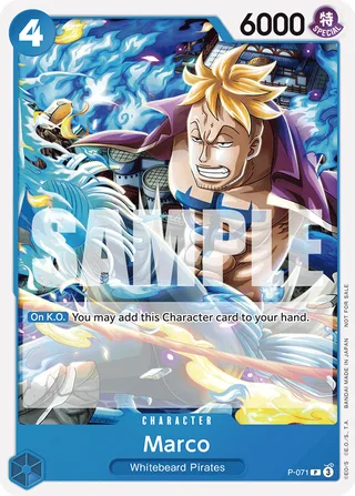 Marco (Two Legends Pre-Release) #P-071-two-legends-pre-release · One Piece Promotion Cards One Piece card