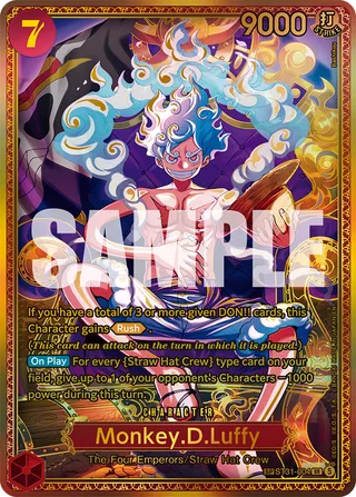 Monkey.D.Luffy (SP) #ST31-004-sp · The World's Strongest Warriors One Piece card