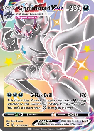 Grimmsnarl VMAX #SV117 · Shining Fates Shiny Vault Pokémon card