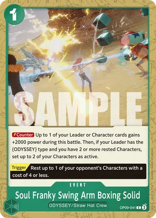Soul Franky Swing Arm Boxing Solid #OP09-041 · Emperors in the New World One Piece card