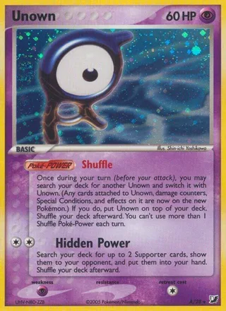 Unown #A · Unseen Forces Unown Collection Pokémon card