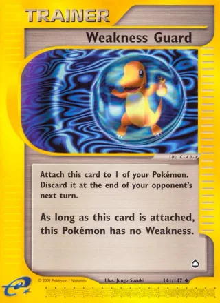 Weakness Guard #141 · Aquapolis Pokémon card