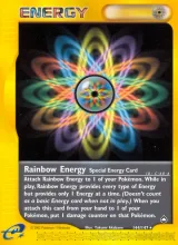 Rainbow Energy · Aquapolis Pokémon card