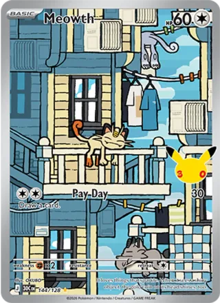 Meowth #144 · 30th Celebration Pokémon card