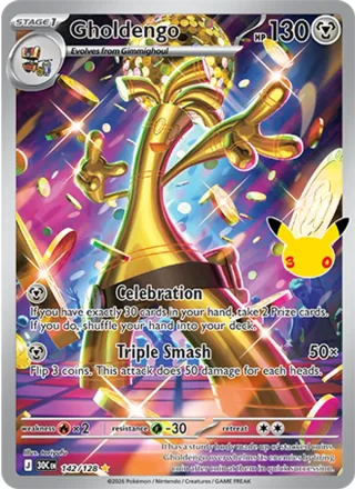Gholdengo #142 · 30th Celebration Pokémon card