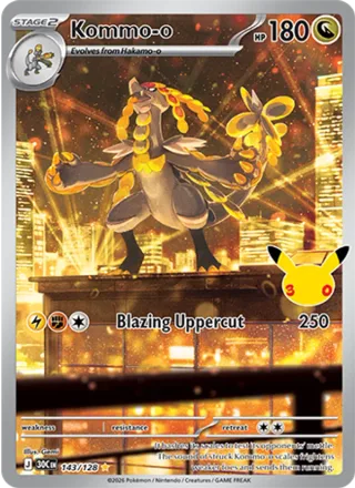 Kommo-o #143 · 30th Celebration Pokémon card