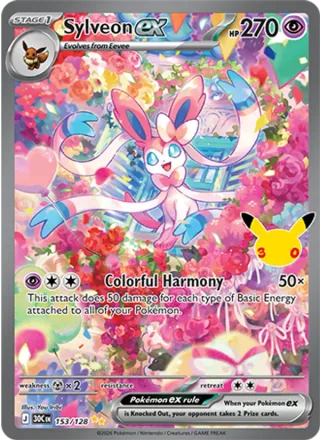 Sylveon ex #153 · 30th Celebration Pokémon card