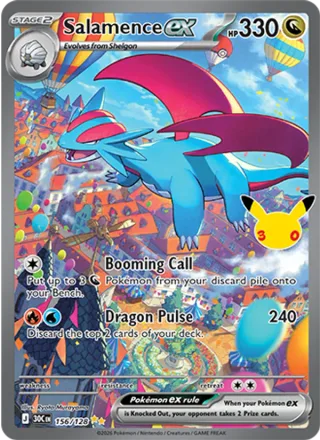 Salamence ex #156 · 30th Celebration Pokémon card