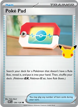 Poké Pad #126 · 30th Celebration Pokémon card