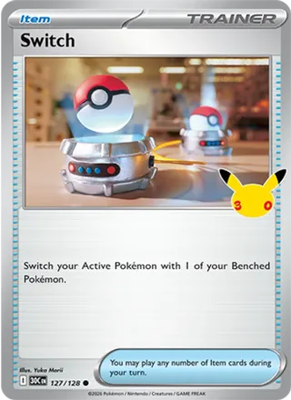 Switch #127 · 30th Celebration Pokémon card