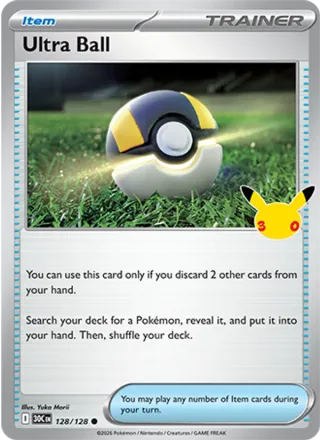 Ultra Ball #128 · 30th Celebration Pokémon card